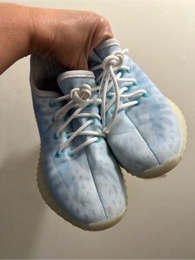 Yeezy Kids Light Blue Sneakers
